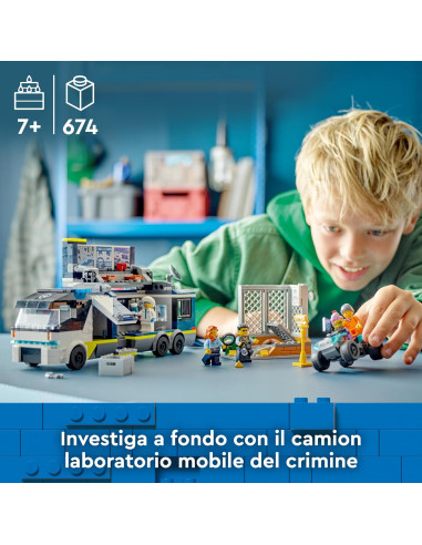 Lego City Police - Camion laboratorio mobile...