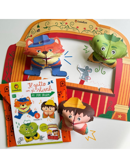 Ludattica Origami delle Fiabe Il Gatto con gli Stivali