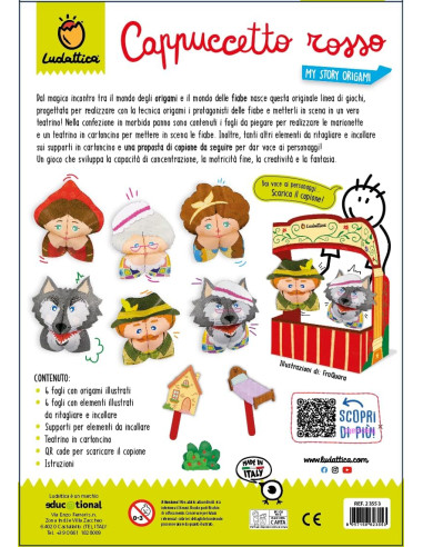 Ludattica Origami delle Fiabe Cappuccetto Rosso