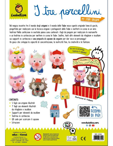 Ludattica Origami delle Fiabe I Tre Porcellini