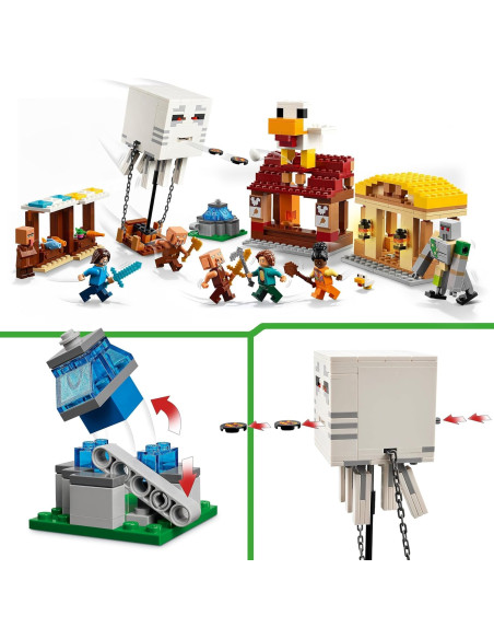 Lego Minecraft - Attacco al villaggio del Ghast-pallone