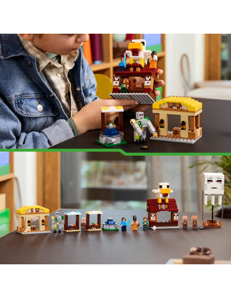 Lego Minecraft - Attacco al villaggio del Ghast-pallone
