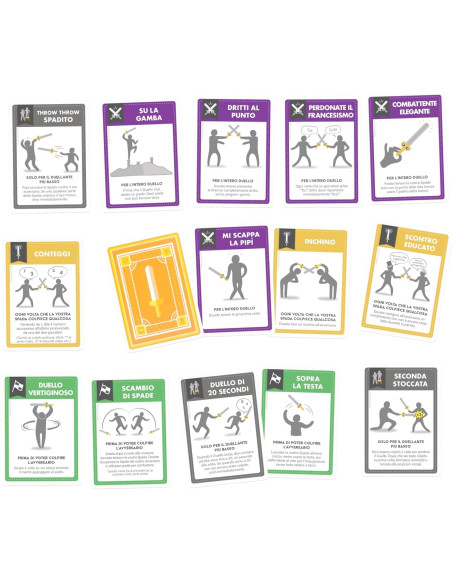 Colpiamoci a vicenda con spade finte