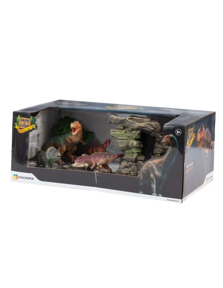 Play e Farm set 5 Dinosauri 2 modelli - DINO CON FOSSILI