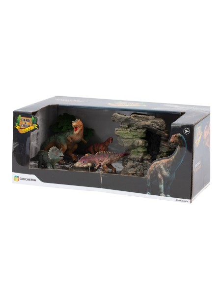 Play e Farm set 5 Dinosauri 2 modelli - DINO CON FOSSILI
