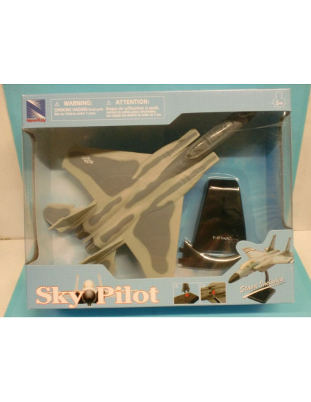 New Ray - 1:72 Skypilot Fighter with Stand F 15 Eagle