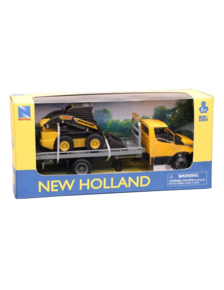 New Ray - 1:36 Iveco Daily Roll-Off e Skid Steer L228