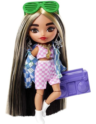 Barbie Extra Mini Con Radio e occhiali verdi