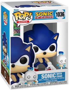 Funko Pop - Sonic the hedgehog w/ hero chao 1036