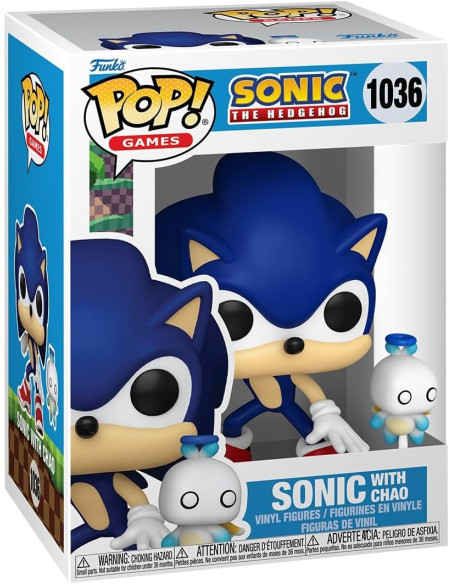Funko Pop - Sonic the hedgehog w/ hero chao 1036
