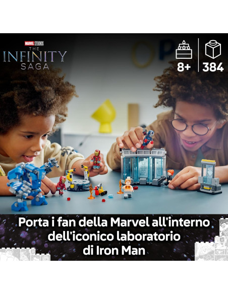 Lego Super Heroes - Laboratorio di Iron Man Sala delle Armature