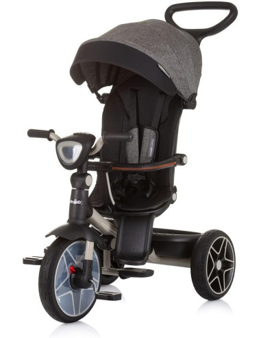 Triciclo con cappottina "Derby" Grafite
