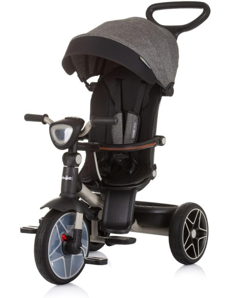 Triciclo con cappottina "Derby" Grafite