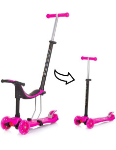 Scooter Multi Plus con manubrio rosa