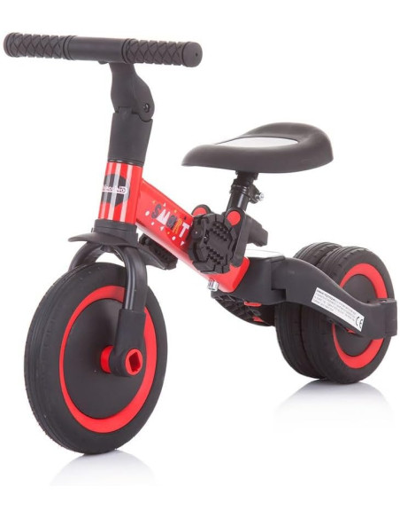 Triciclo/Balance 2 in 1 smarty Rosso
