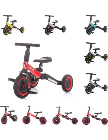 Triciclo/Balance 2 in 1 smarty Rosso