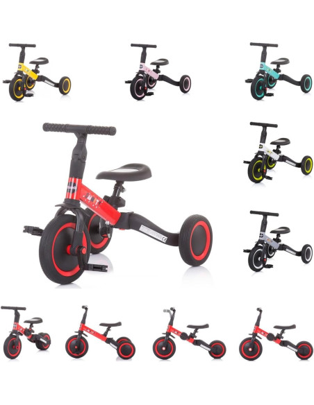 Triciclo/Balance 2 in 1 smarty Rosso