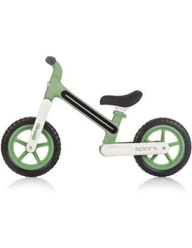 Bici pedagogica Spark Verde con luci