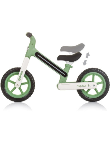 Bici pedagogica Spark Verde con luci