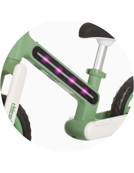 Bici pedagogica Spark Verde con luci