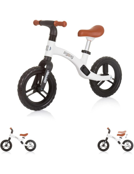 Bici pedagogica Zig Zag bianco e nero