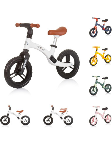 Bici pedagogica Zig Zag bianco e nero