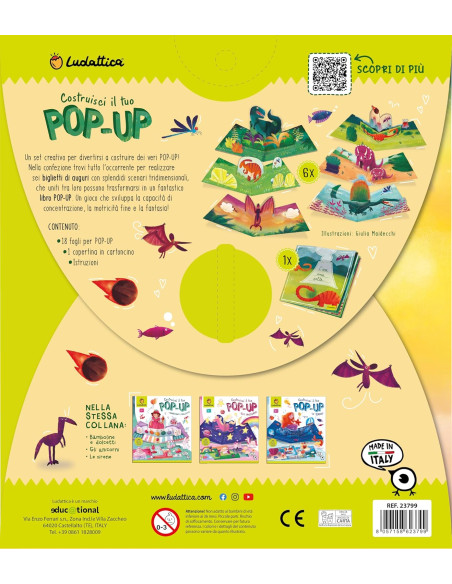 Costruisci il tuo Pop Up Dinosauri