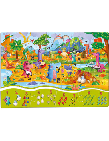 Ludattica puzzle 123 - I dinosauri
