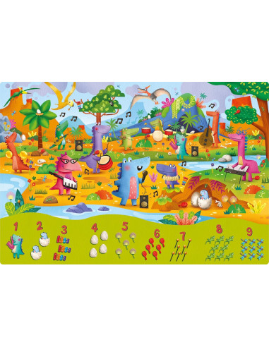 Ludattica puzzle 123 - I dinosauri