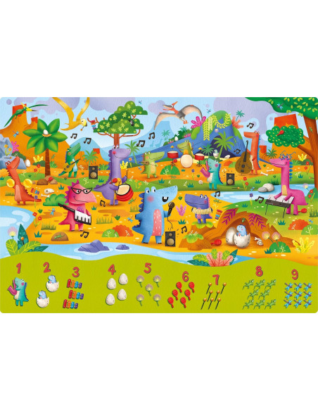 Ludattica puzzle 123 - I dinosauri
