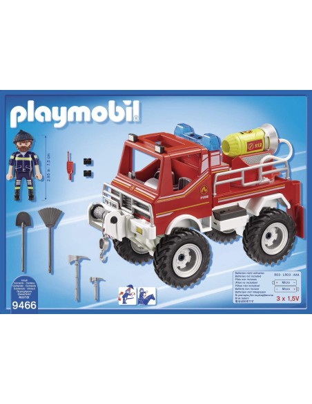Playmobil - Camion Spara Acqua Dei Vigili Del Fuoco