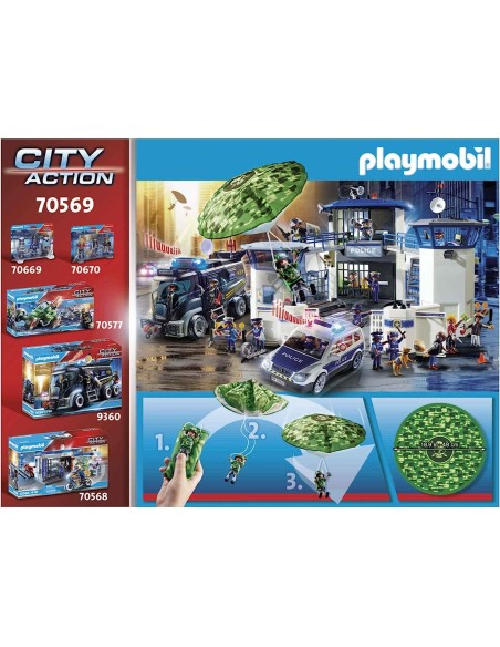 Playmobil - Elicottero della polizia e Fuggitivo