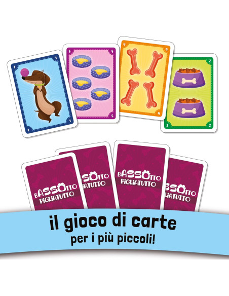 Lisciani - Le carte dei bambini bassotto piglia tutto