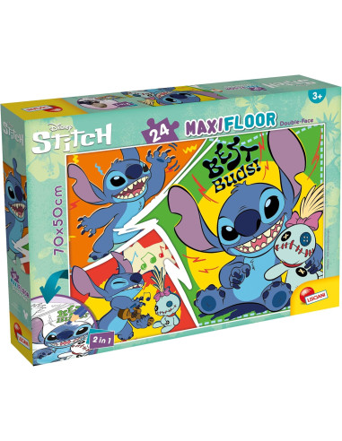 Lisciani - Puzzle Maxi Floor 24 Disney Lilo e...