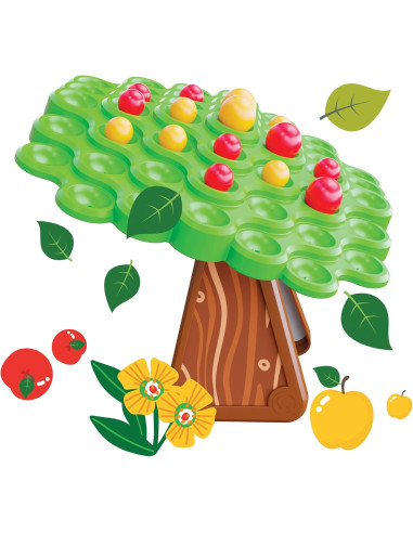 Quercetti - Stay Apple Balance Tree Game