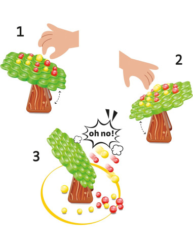 Quercetti - Stay Apple Balance Tree Game