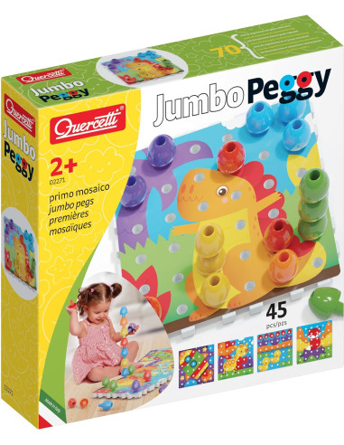 Quercetti - Jumbo Peggy chiodini primo mosaico