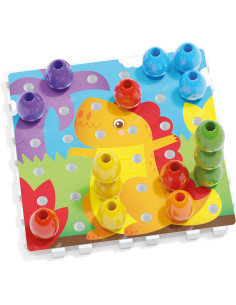 Quercetti - Jumbo Peggy chiodini primo mosaico 2