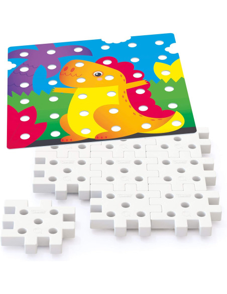 Quercetti - Jumbo Peggy chiodini primo mosaico