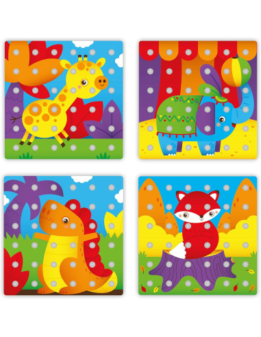 Quercetti - Jumbo Peggy chiodini primo mosaico