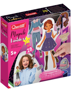 Quercetti - Magnetic fashion Laura, Gioco magnetico...