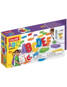 Quercetti - Confezione di Lettere Maiuscole Magnetiche