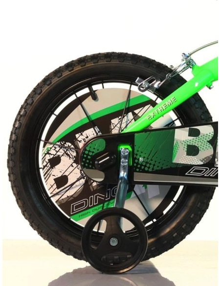 Dino Bikes - Bicicletta 16'' Verde