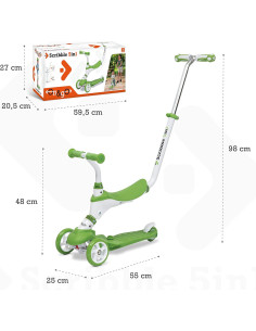 Scribble Monopattino 5 in 1 Black/Green