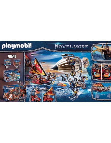 Playmobil - Nave infuocata dei guerrieri di Burnham