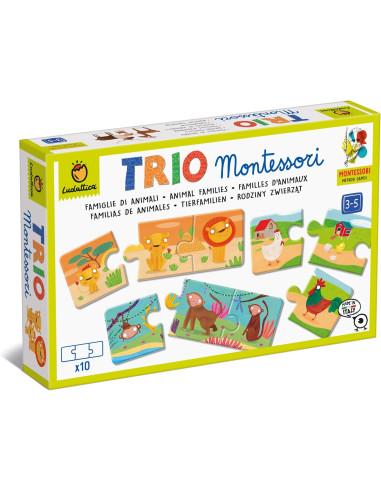Ludattica Trio Montessori - Famiglie di animali
