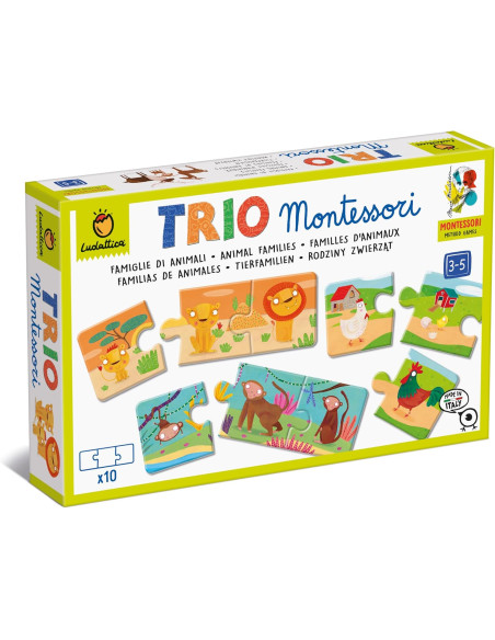 Ludattica Trio Montessori - Famiglie di animali