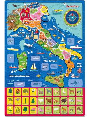 Geo Puzzle Magnetico dell'Italia