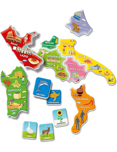Geo Puzzle Magnetico dell'Italia