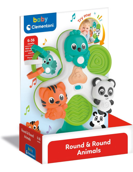 Baby Clementoni - Round Round Animals 